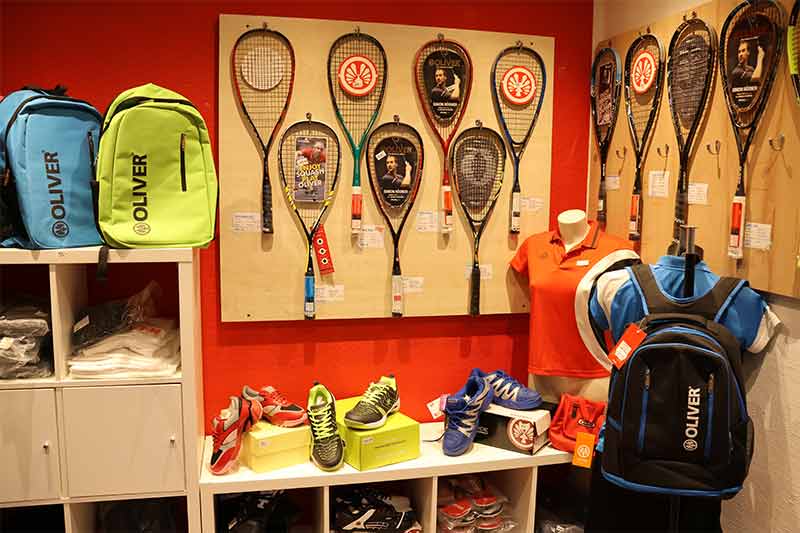 Sportshop für den Bereich Tennis und Squash Sportshop Tennis und Squash